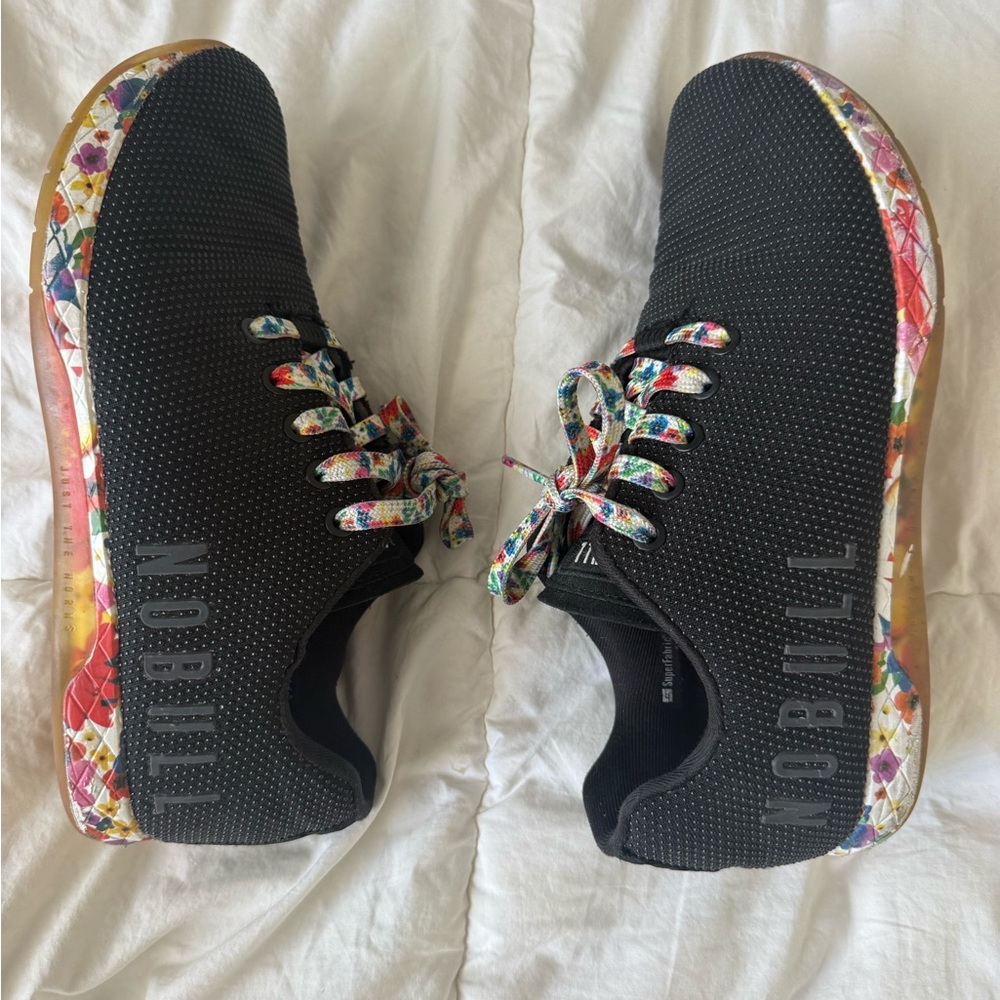 NOBULL Black Floral Athletic Shoes